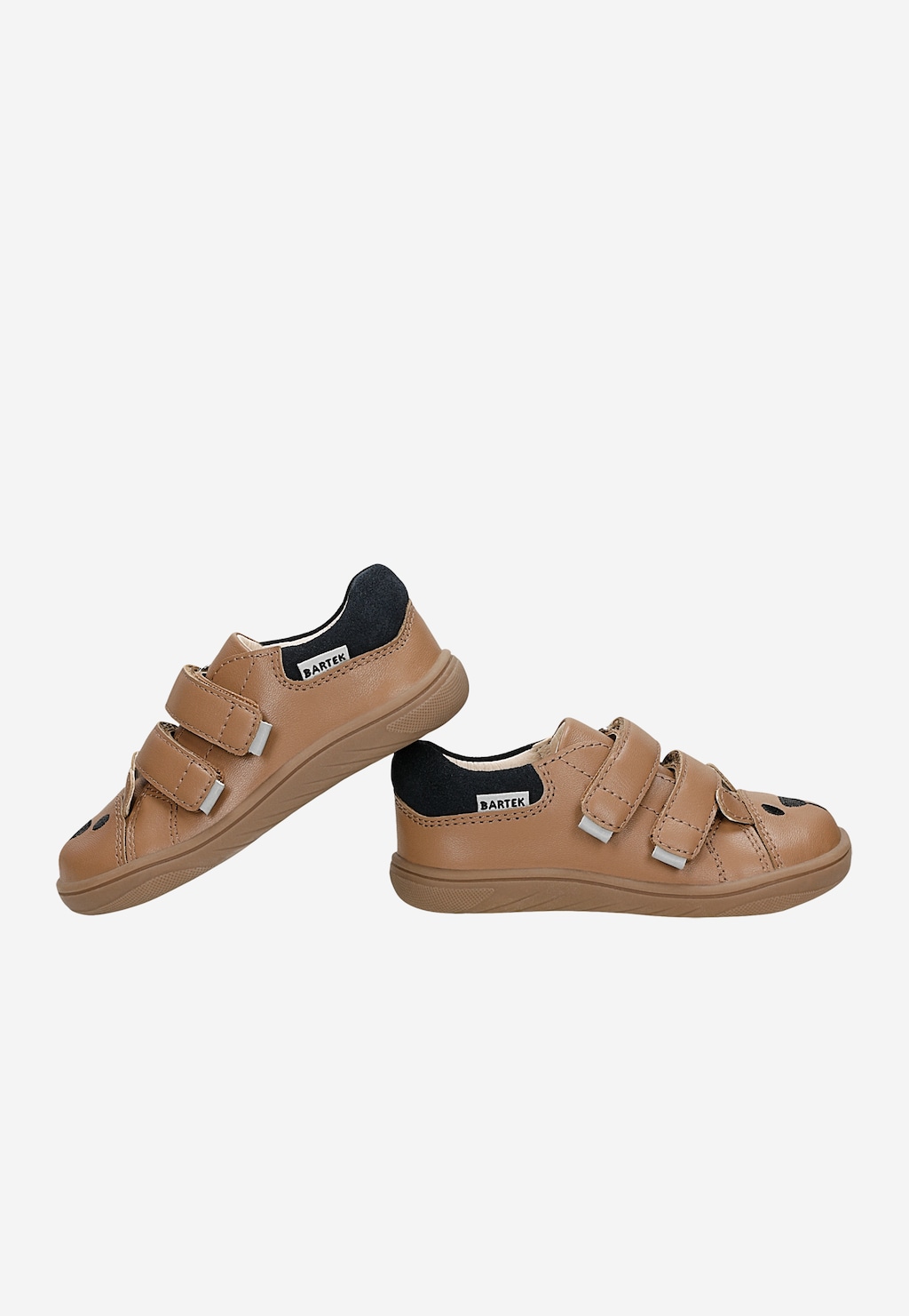 Béžové barefoot botky pro děti s medvídkem na špičce BARTEK 86006-54 Widok 7