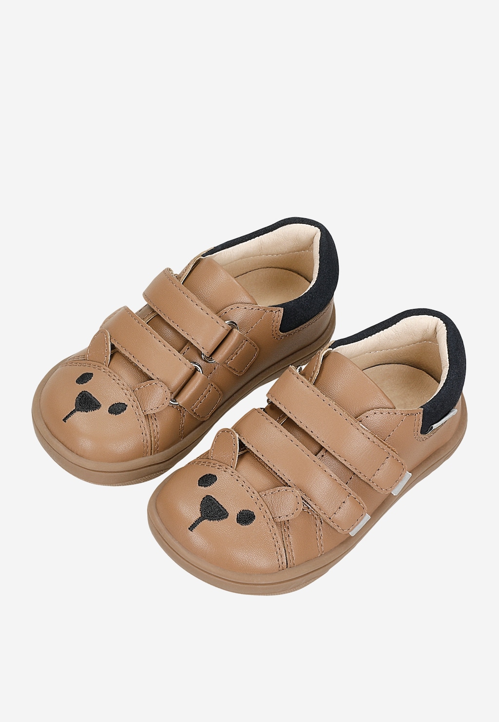 Béžové barefoot botky pro děti s medvídkem na špičce BARTEK 86006-54 Widok 8