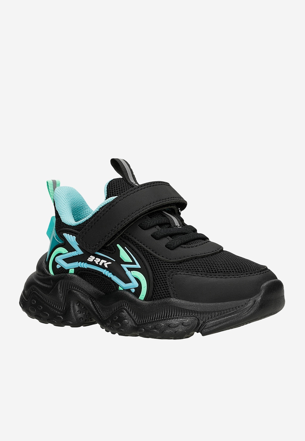 Sportovní chlapecké sneakers se síťovaným svrškem a futuristickými detaily BARTEK 87022-17 Widok 3