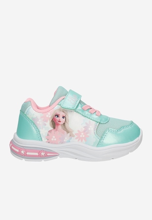 Mätové dievčenské sneakersy s Elsou FROZEN so svietiacou podrážkou BARTEK 87028-17