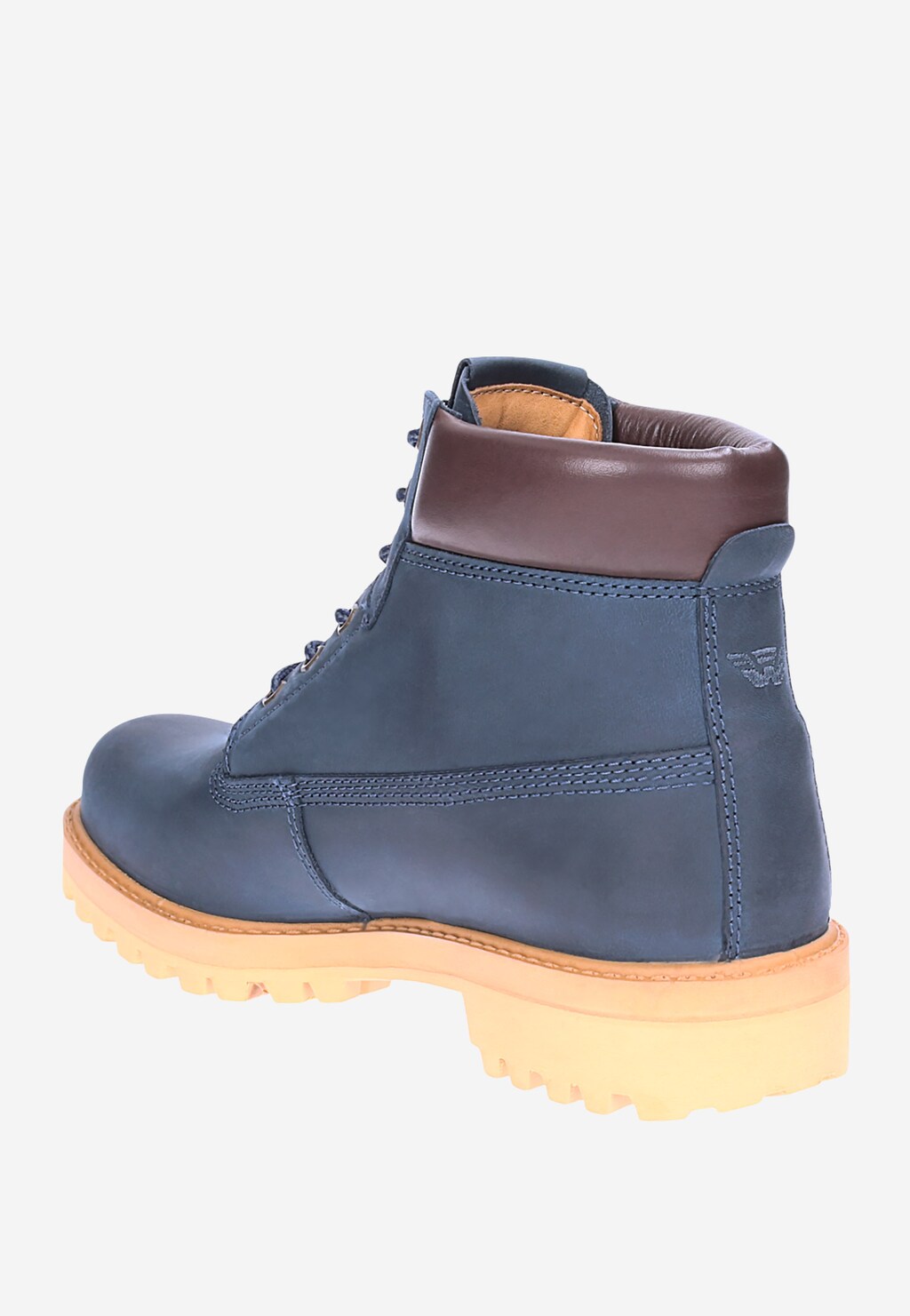 Granatowe męskie trzewiki 5250-96 Widok 3