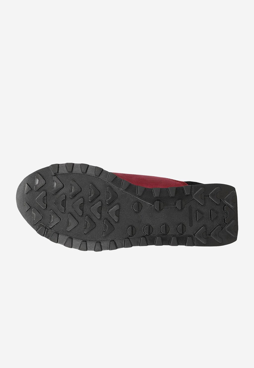 Damskie wysokie buty trekkingowe Wojas 64016-75 w kolorze różowo-czarnym, widok z boku.