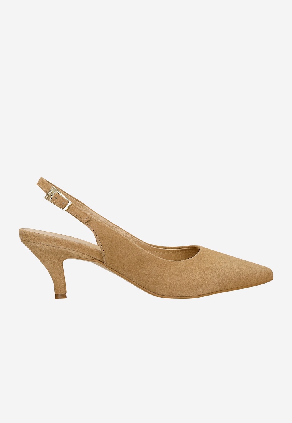 Béžové lodičky slingback s otvorenou pätou 35191-64 Widok 2