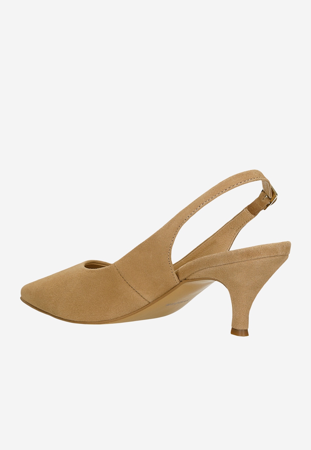 Béžové lodičky slingback s otvorenou pätou 35191-64 Widok 4