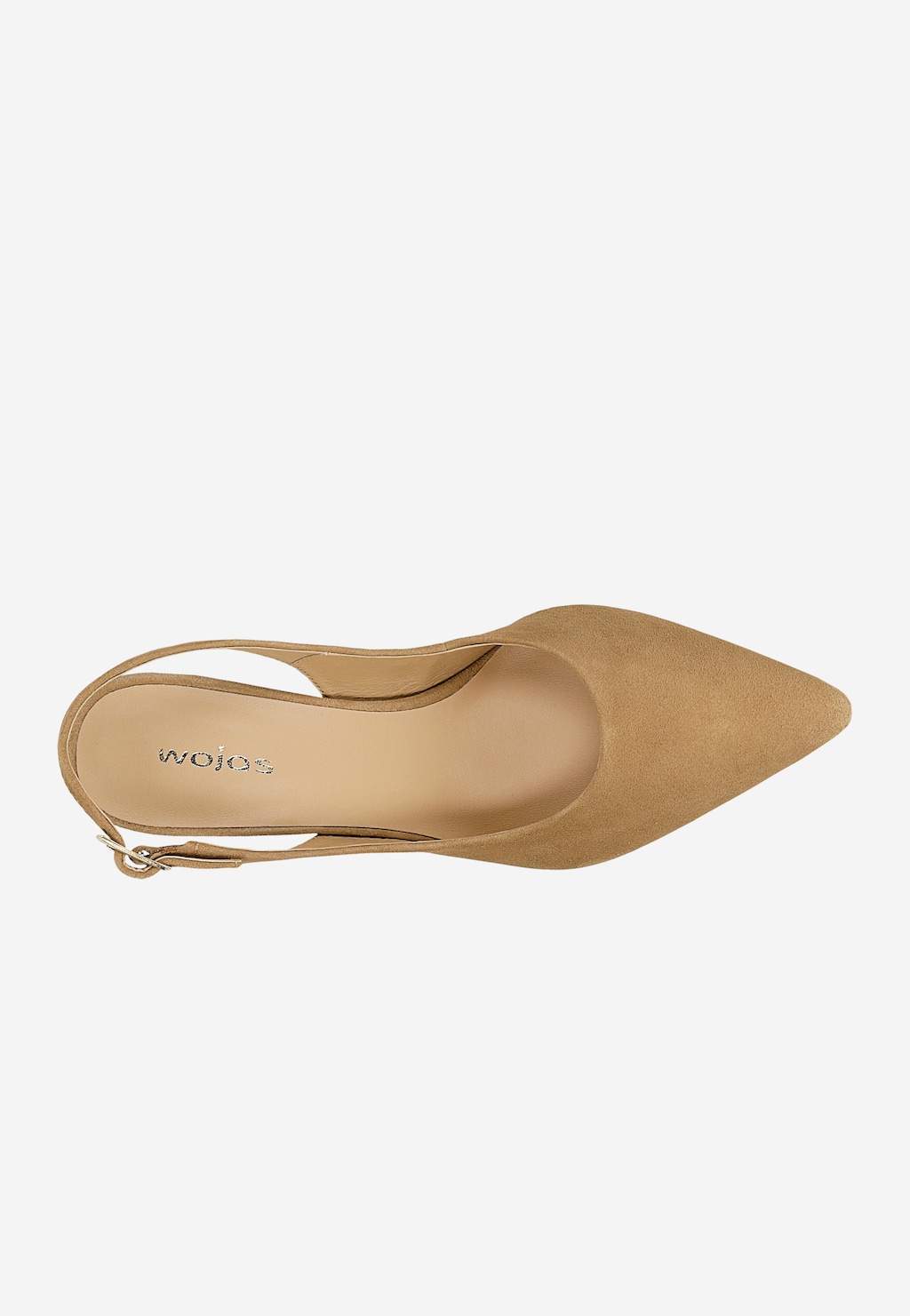 Béžové lodičky slingback s otvorenou pätou 35191-64 Widok 5