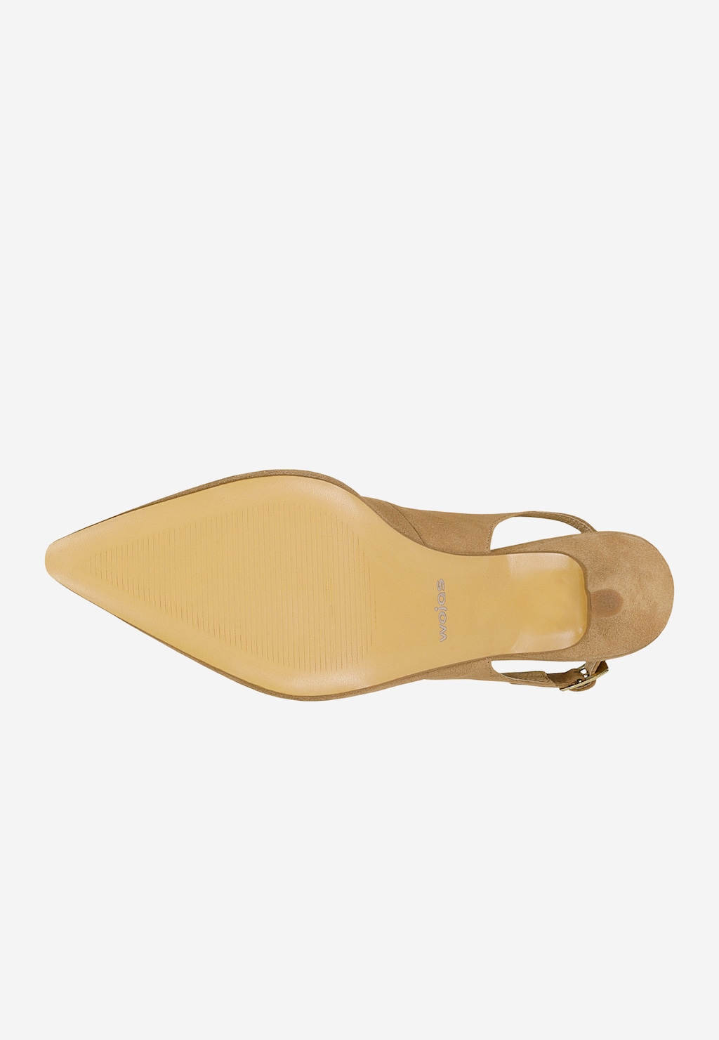 Béžové lodičky slingback s otvorenou pätou 35191-64 Widok 6