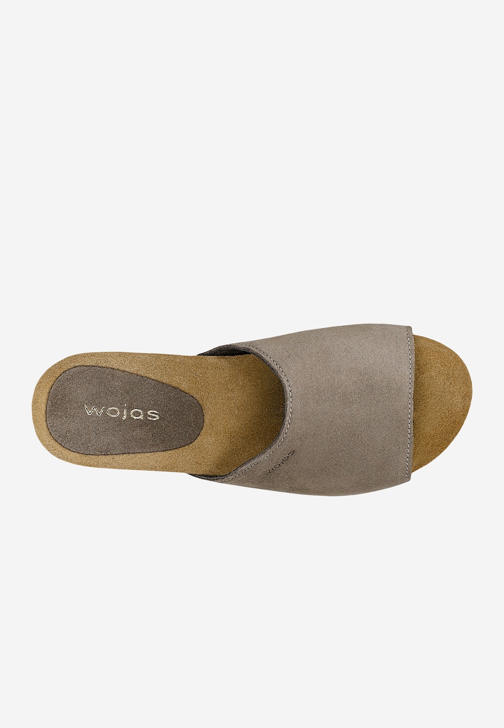 Beige Damen-Korkpantoletten 74021-68 Widok 5