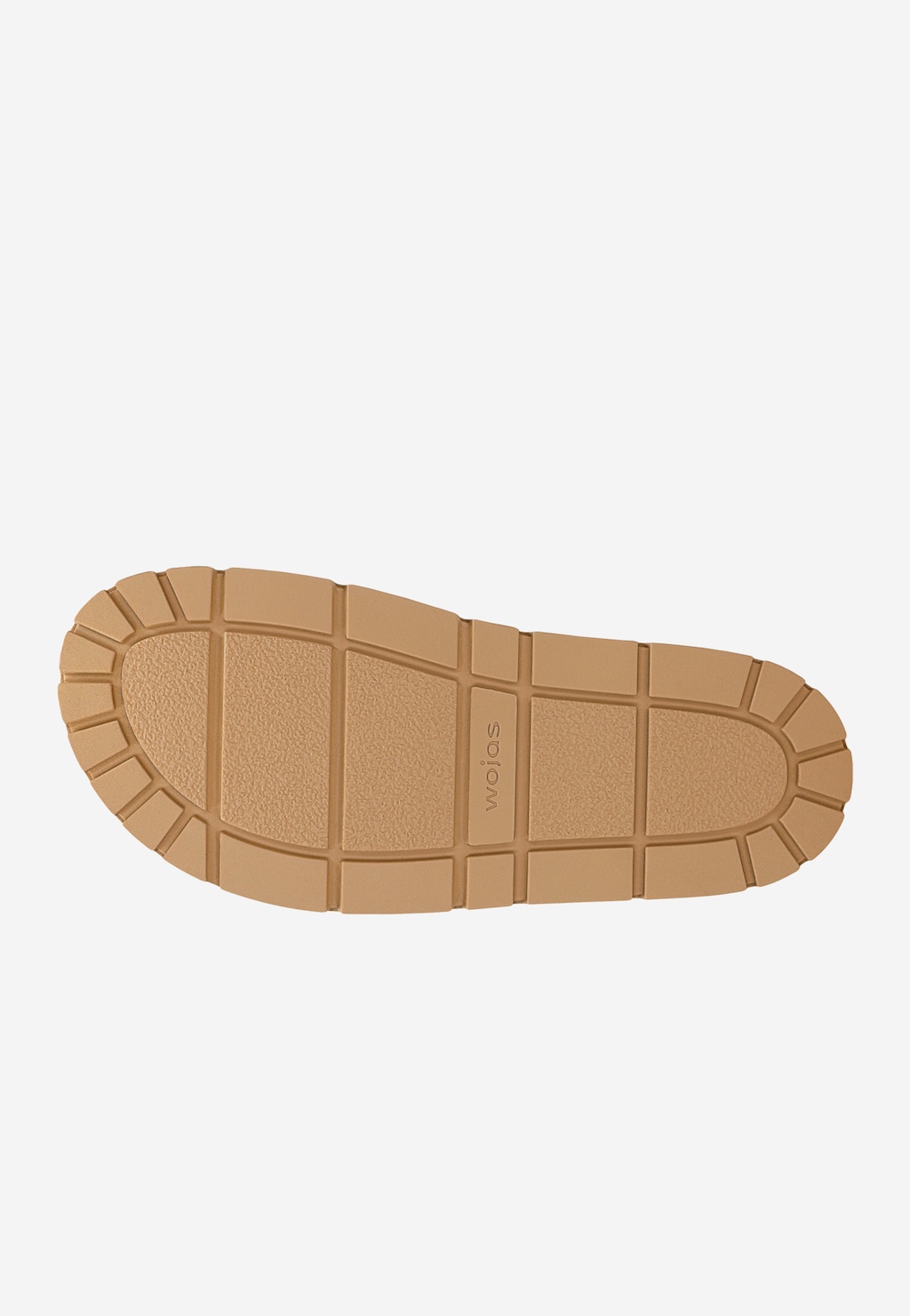 Beige Damen-Lederpantoletten mit dicker Sohle 74135-54 Widok 6