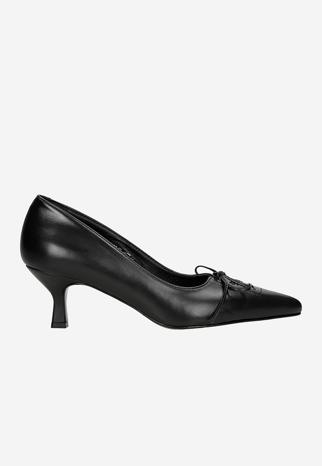 Eleganckie czarne czółenka z ozdobną kokardką LIMITED EDITION 35206-51 Widok 1