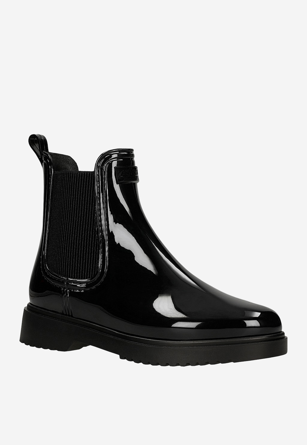 Czarne damskie kalosze lakierki RELAKS R45005-11 Widok 2