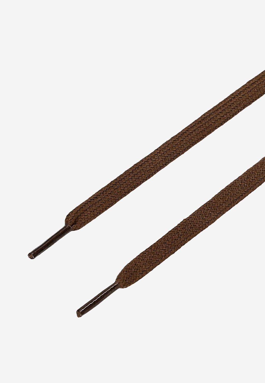 Brązowe bawełniane sznurowadła płaskie 120 cm 99508-52 Widok 2