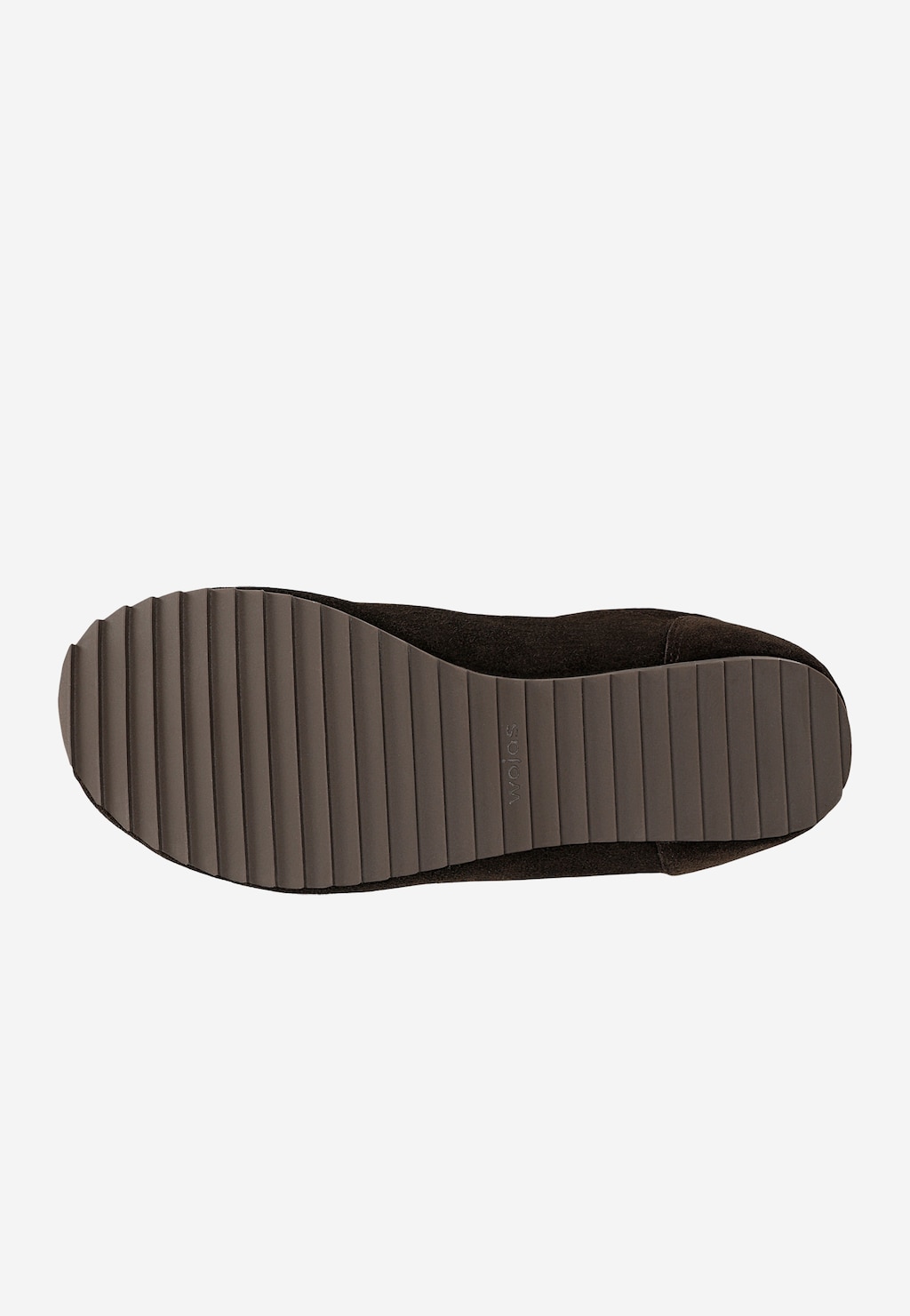 Sneakersy damskie z zamszową cholewką w kolorze gorzkiej czekolady 46415-62 Widok 5