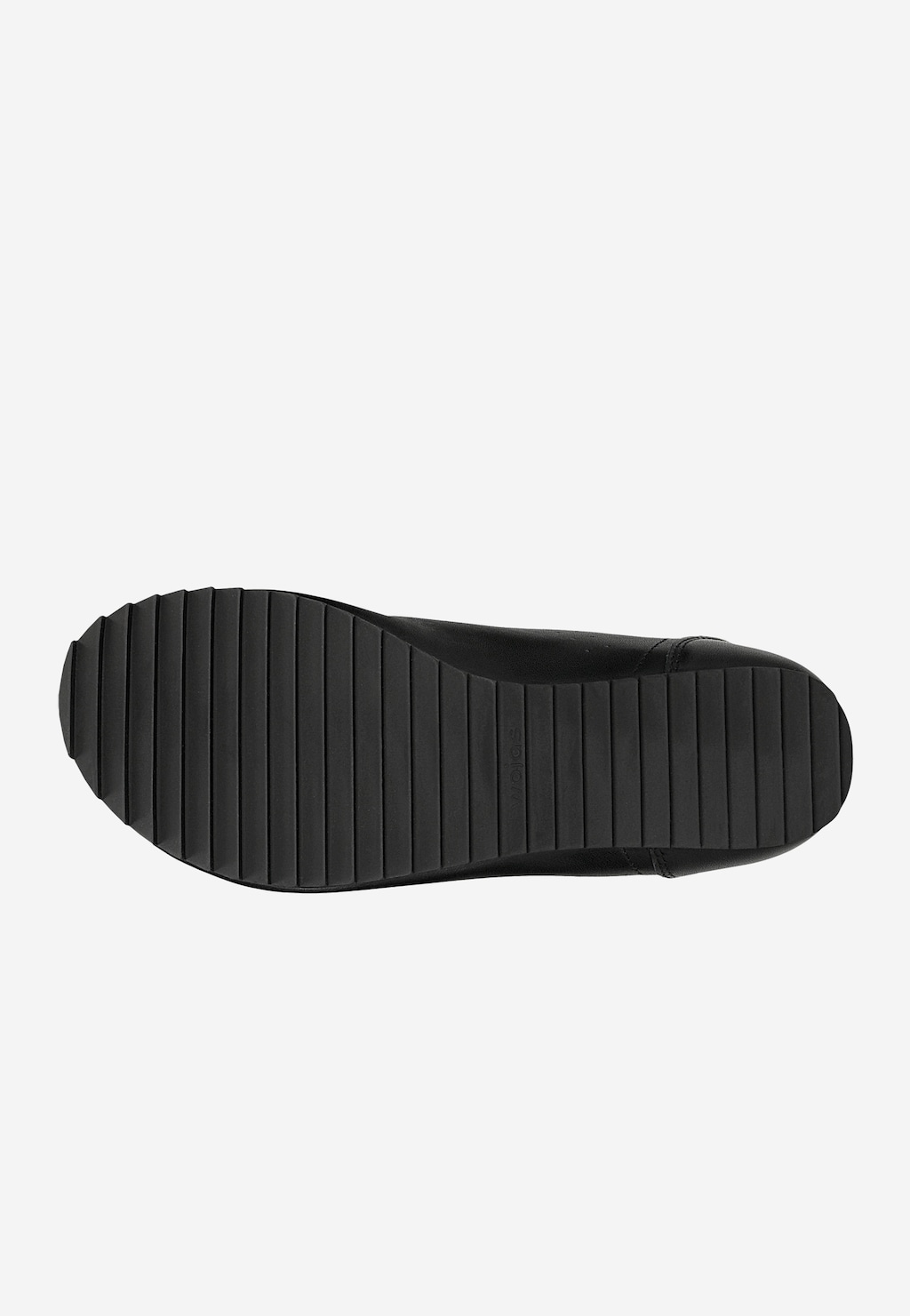 Czarne skórzane sneakersy damskie na cienkiej podeszwie 46415-51 Widok 5