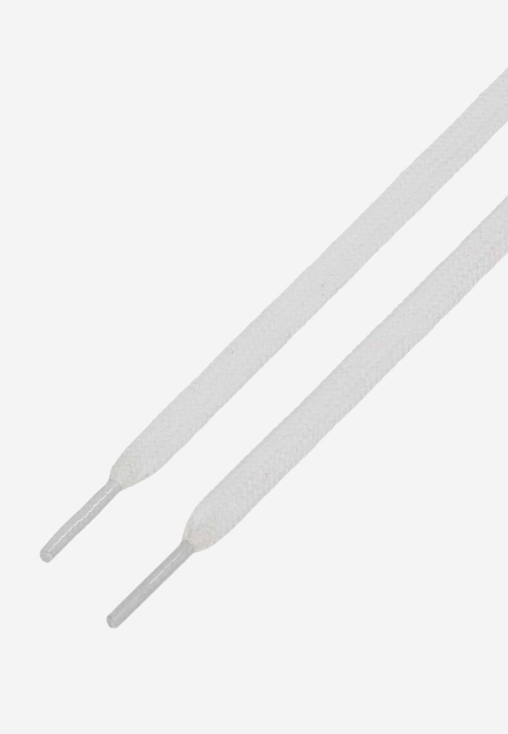 Białe bawełniane płaskie sznurowadła 120cm 99508-59 Widok 2