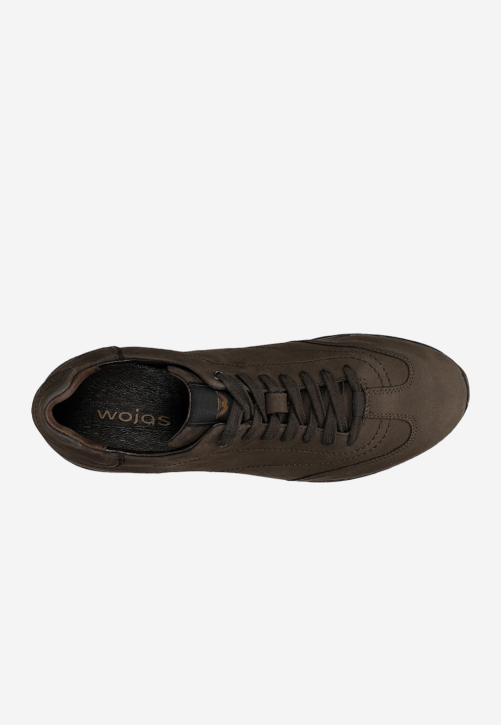 Brązowe sneakersy męskie z nubuku 10300-22 Widok 4