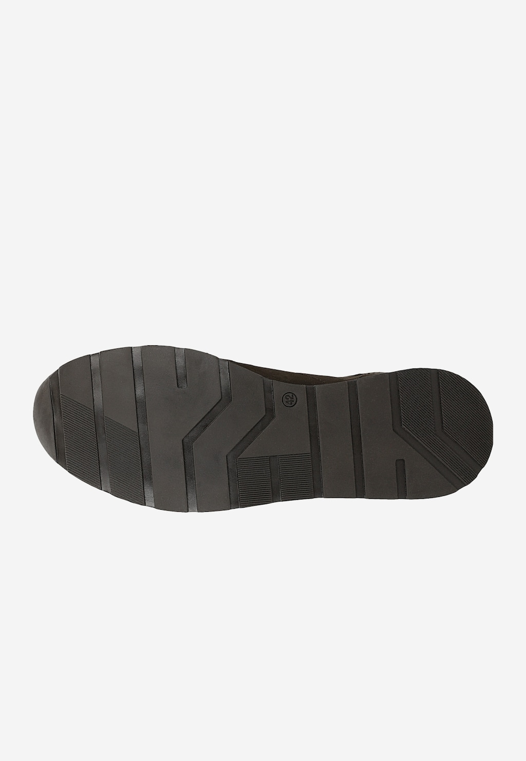 Brązowe sneakersy męskie z nubuku 10300-22 Widok 5