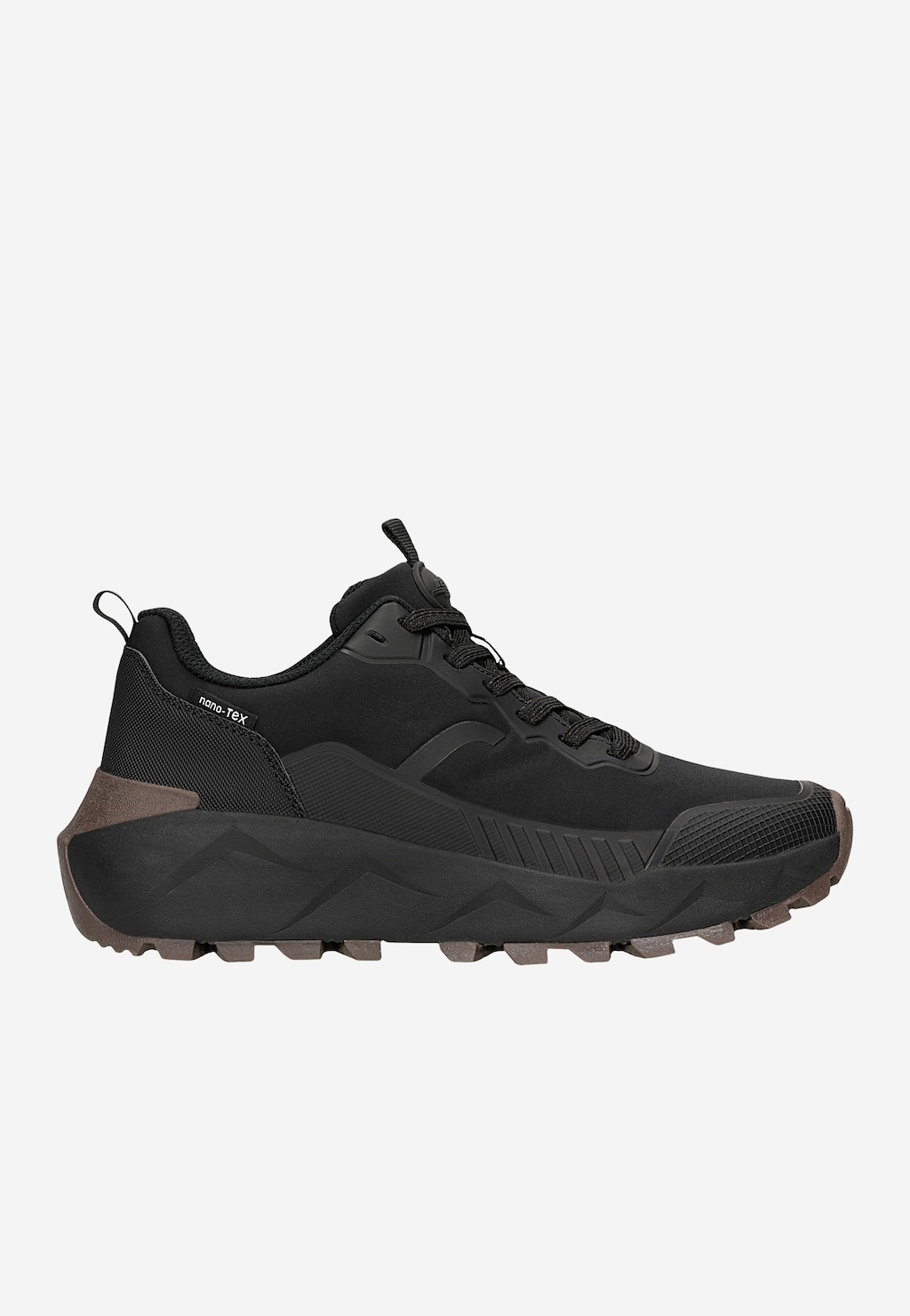 Czarne sneakersy trailowe RELAKS z bieżnikowaną podeszwą i membraną nano-TEX R34214-11 Widok 1