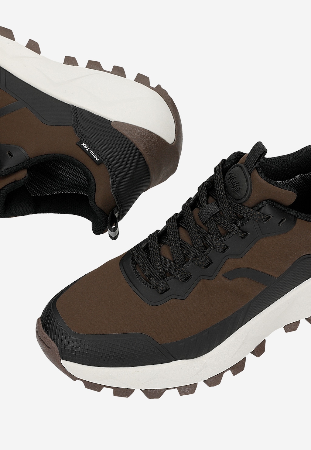 Trailowe sneakersy damskie brązowo-czarne RELAKS R34214-13 Widok 6