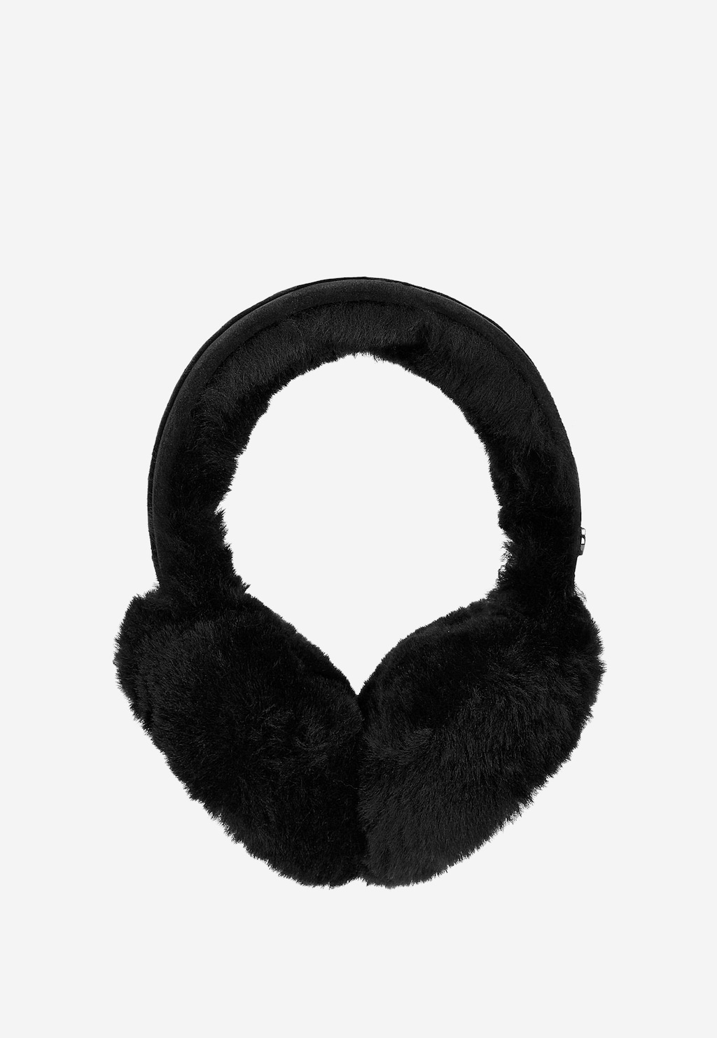 Czarne zimowe ocieplacze na uszy z wełny merino RELAKS R96040-61 Widok 2