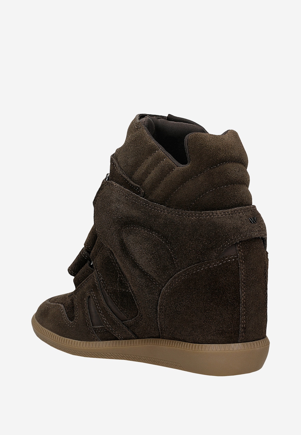 Damskie sneakersy z ukrytym koturnem i zapięciem na rzepy 55390-62 Widok 3