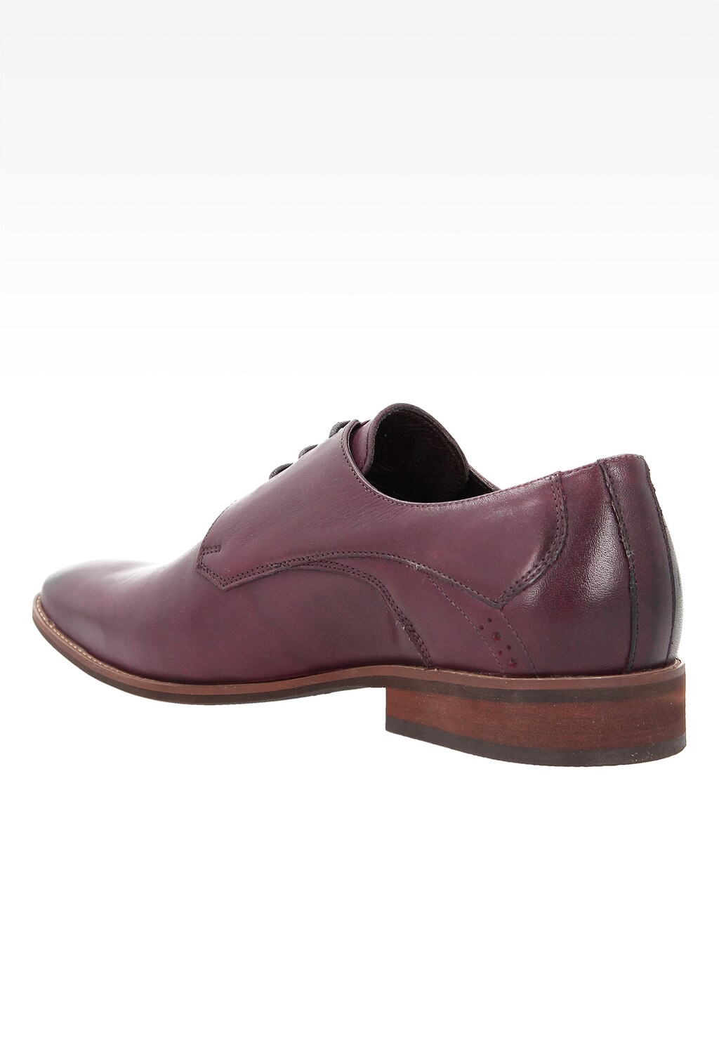 Bordowe męskie półbuty 6035-55 Widok 3