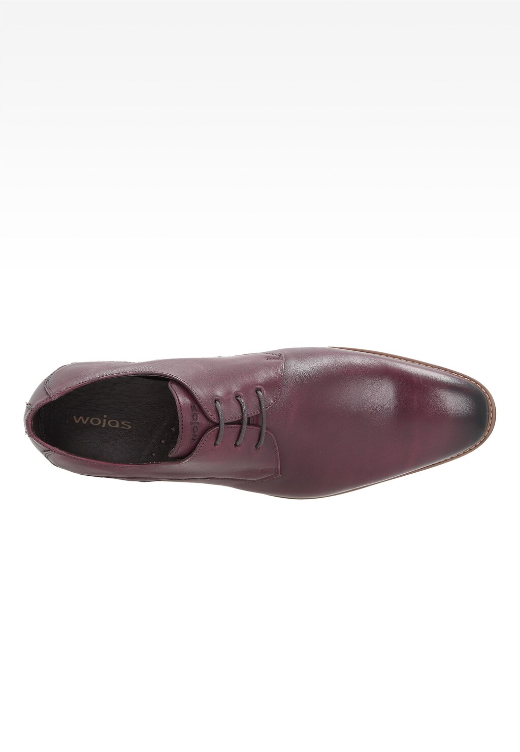 Bordowe męskie półbuty 6035-55 Widok 4