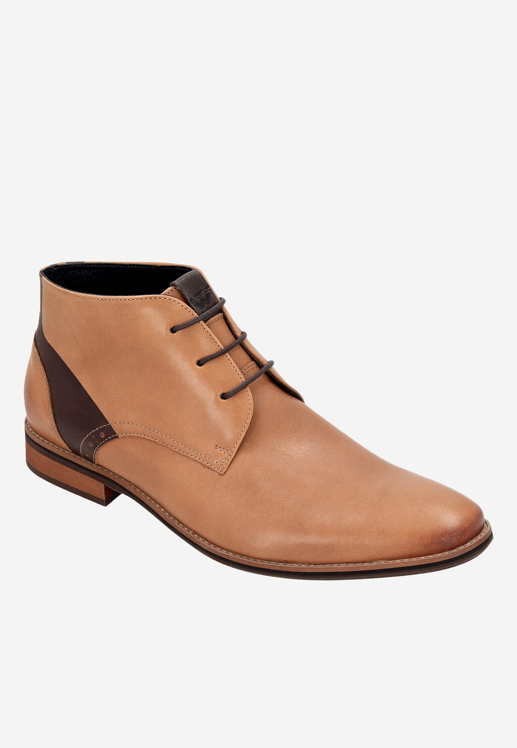 Jasnobrązowe męskie trzewiki 6202-53 Widok 2