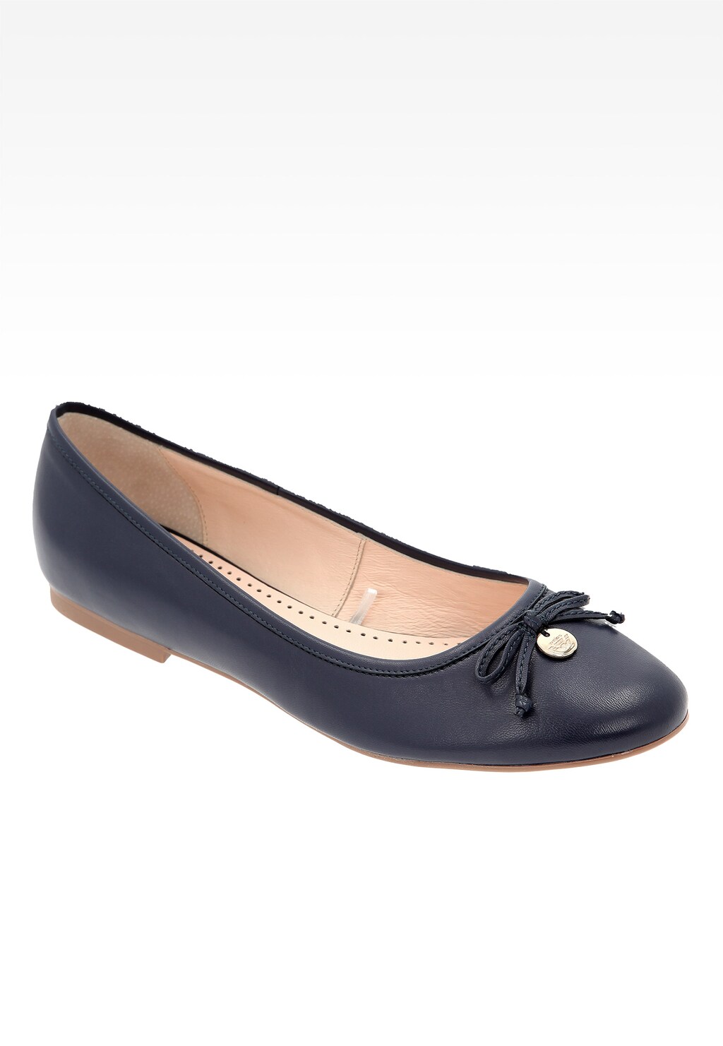 Granatowe damskie Baleriny 6425-56 Widok 2