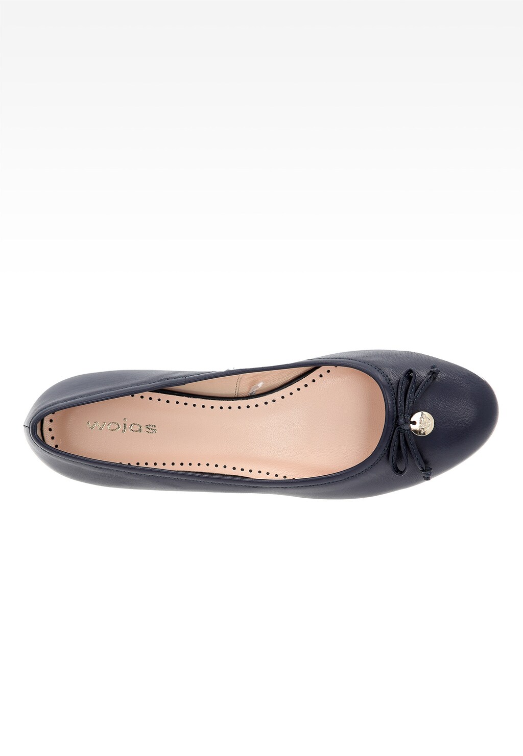 Granatowe damskie Baleriny 6425-56 Widok 4