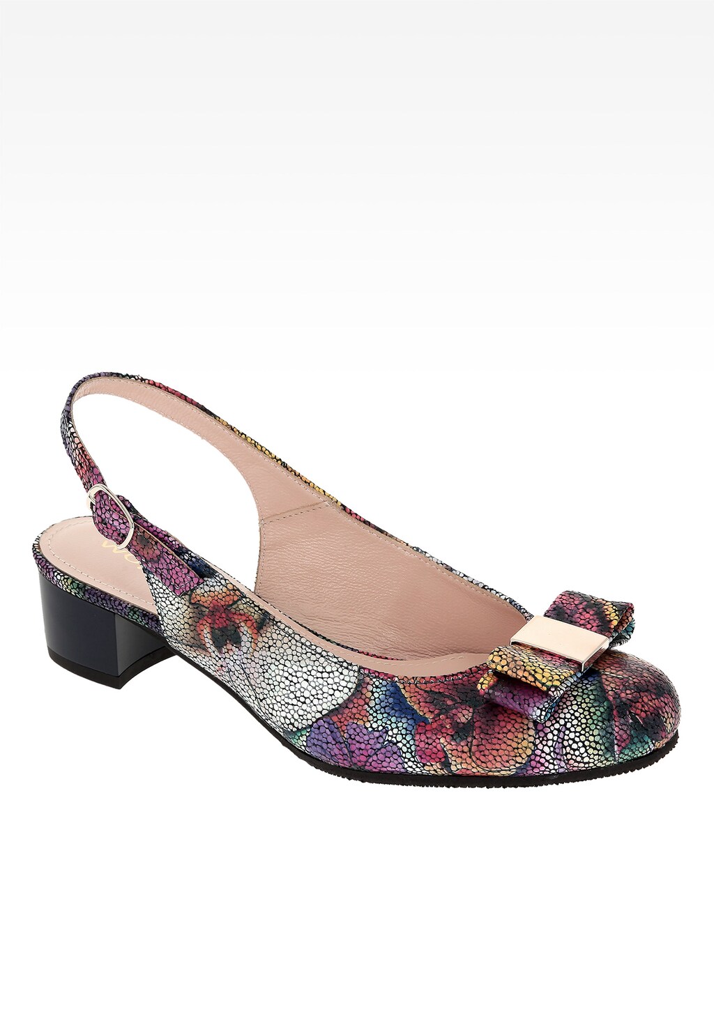 Multi kolorowe damskie czółenka 6362-66 Widok 2