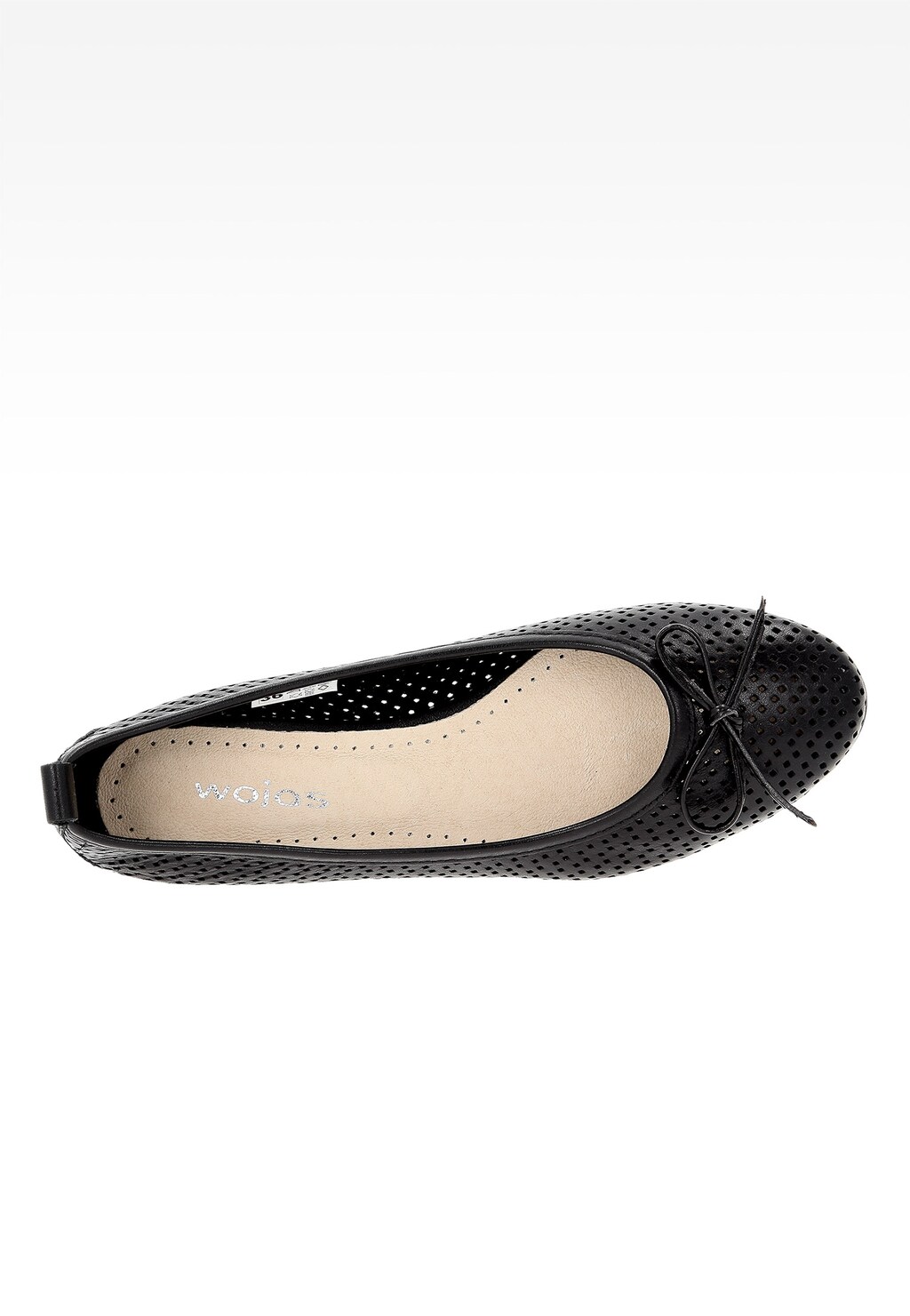 Czarne damskie Baleriny 6428-51 Widok 4