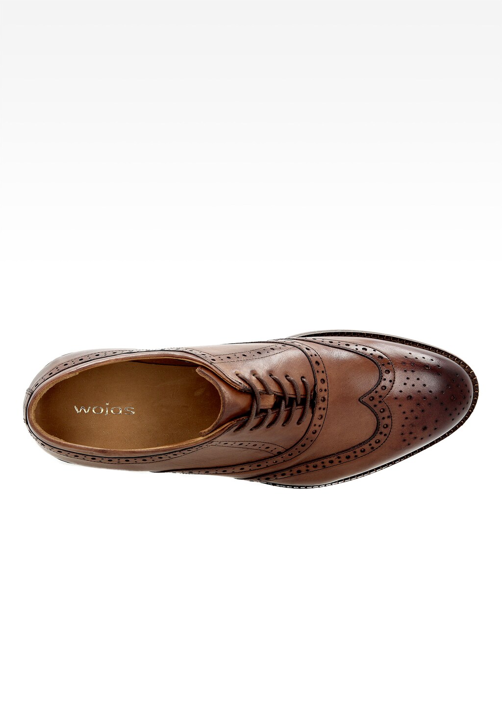 Brązowe męskie półbuty 6040-52 Widok 4