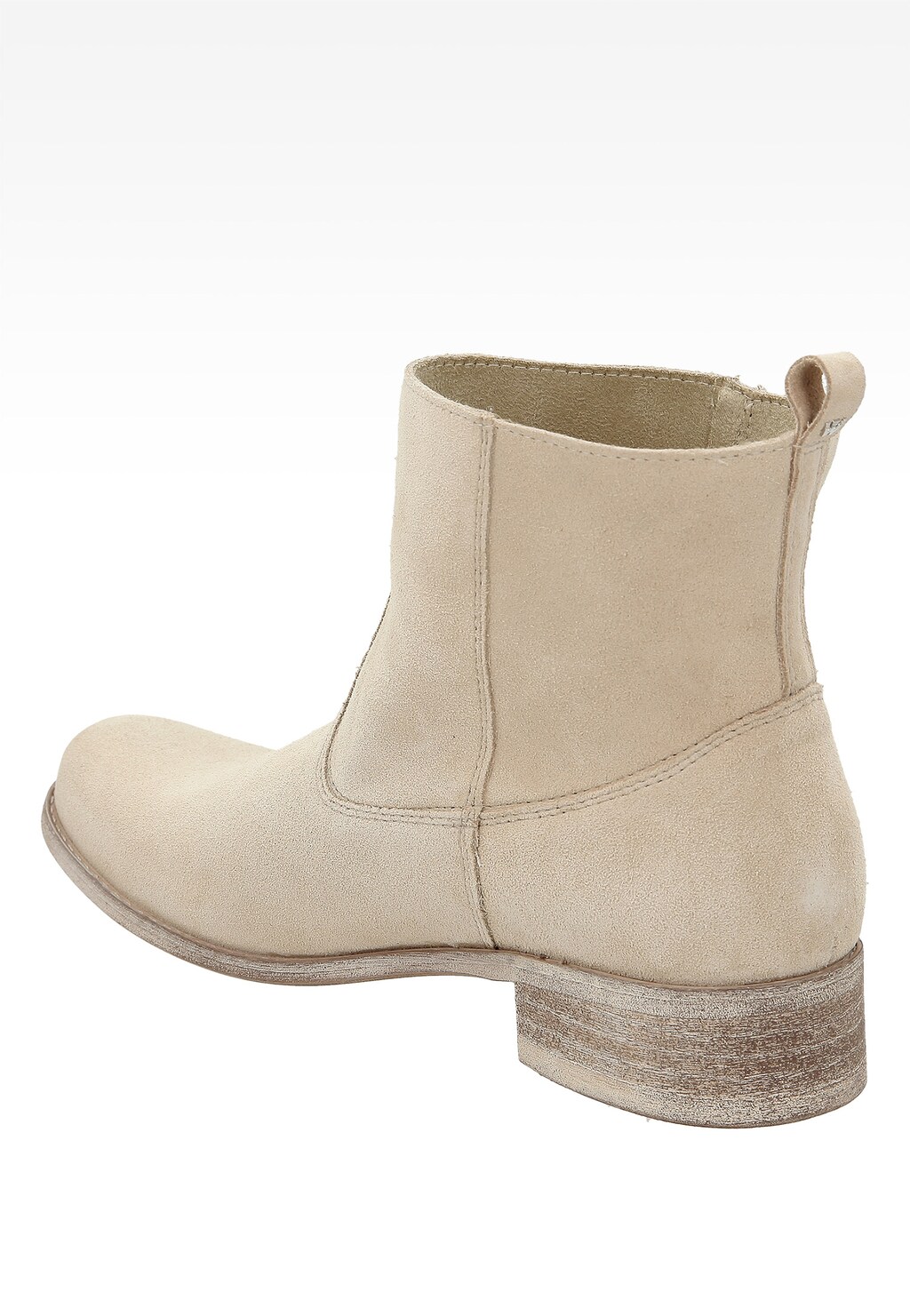 Beżowe damskie botki 6568-64 Widok 3