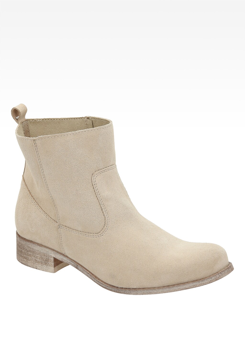 Beżowe damskie botki 6568-64 Widok 2