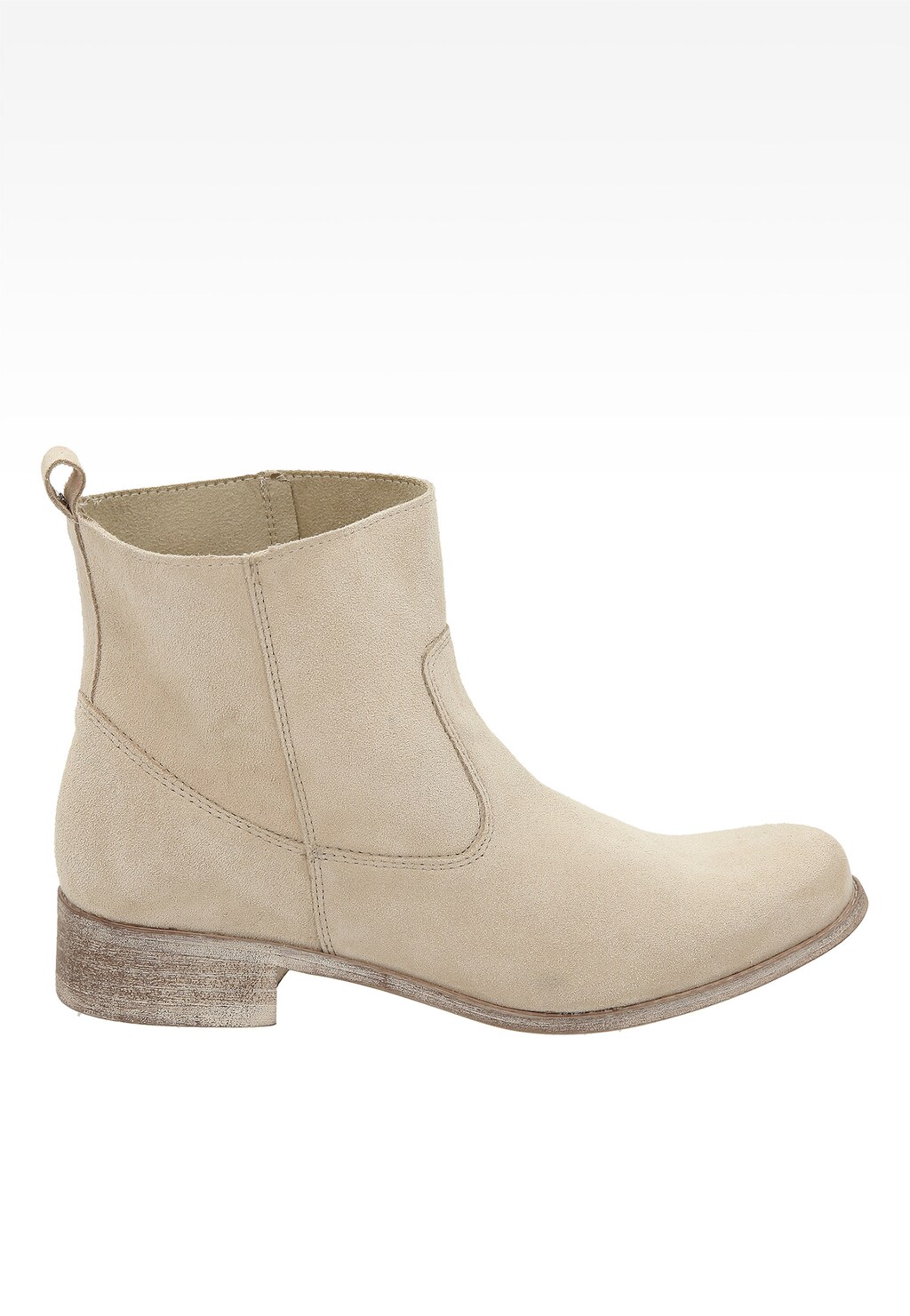 Beżowe damskie botki 6568-64 Widok 1