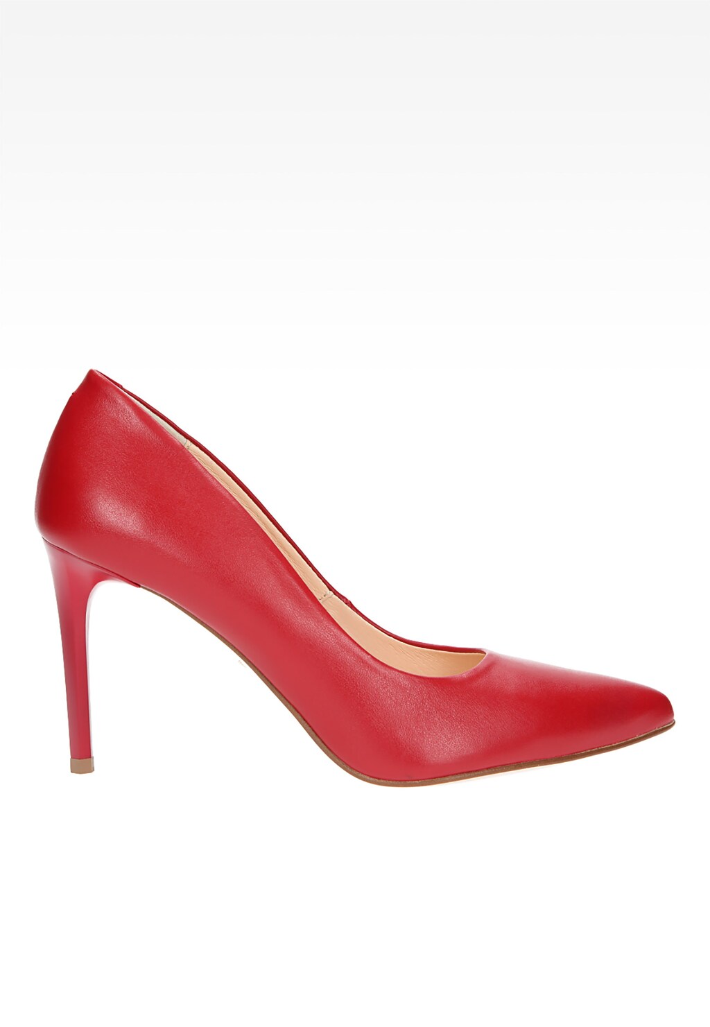 Czerwone damskie czółenka 6366-55 Widok 1