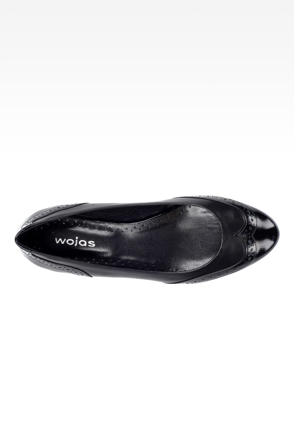 Czarne damskie Baleriny 6434-71 Widok 4