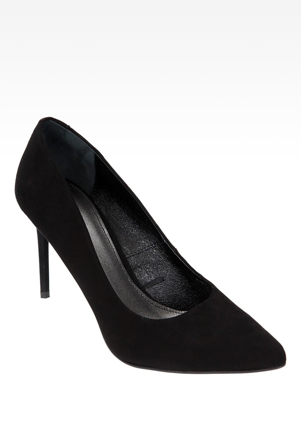 Czarne damskie czółenka 6366-61 Widok 2