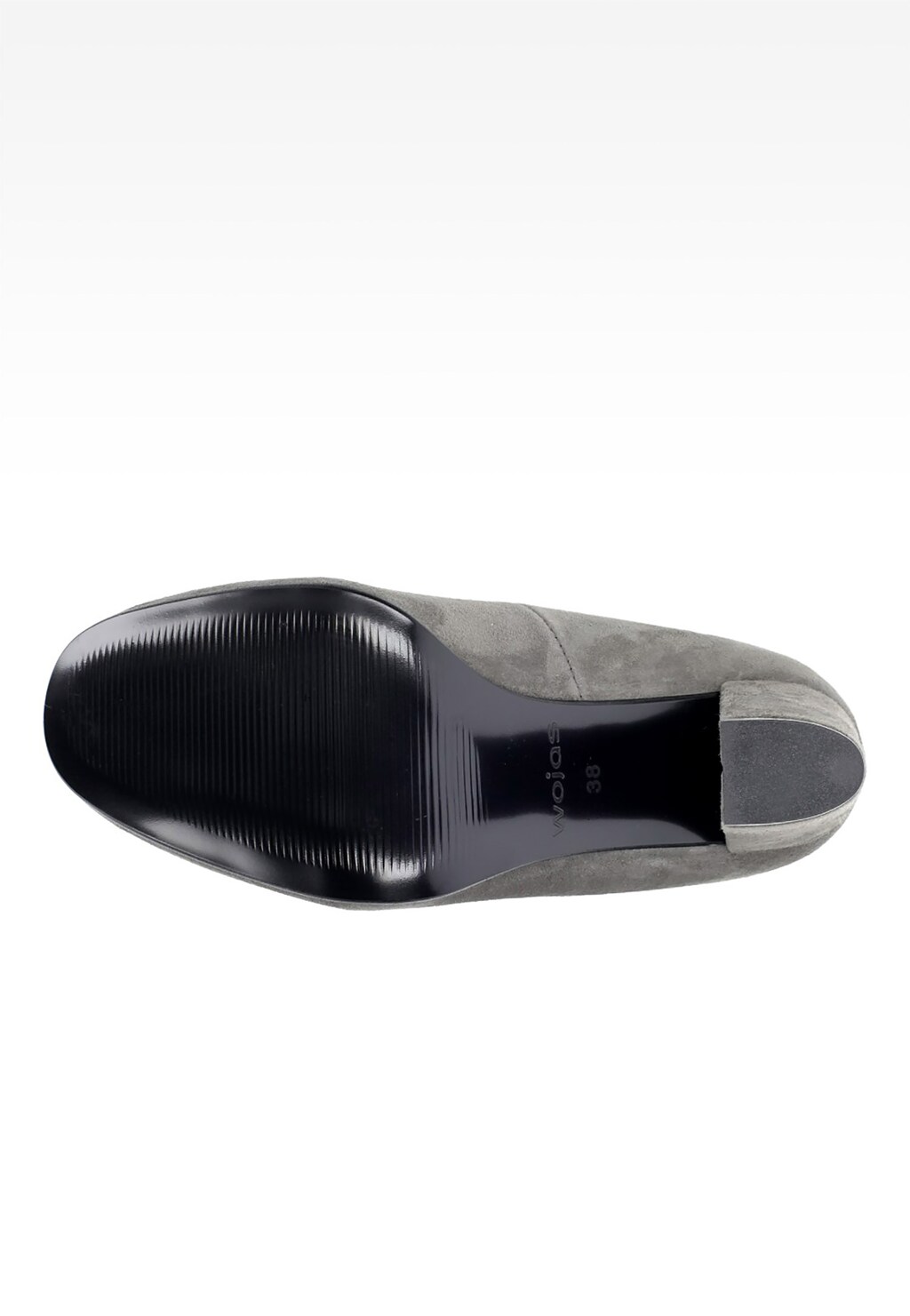 Popielate damskie czółenka 6369-60 Widok 5