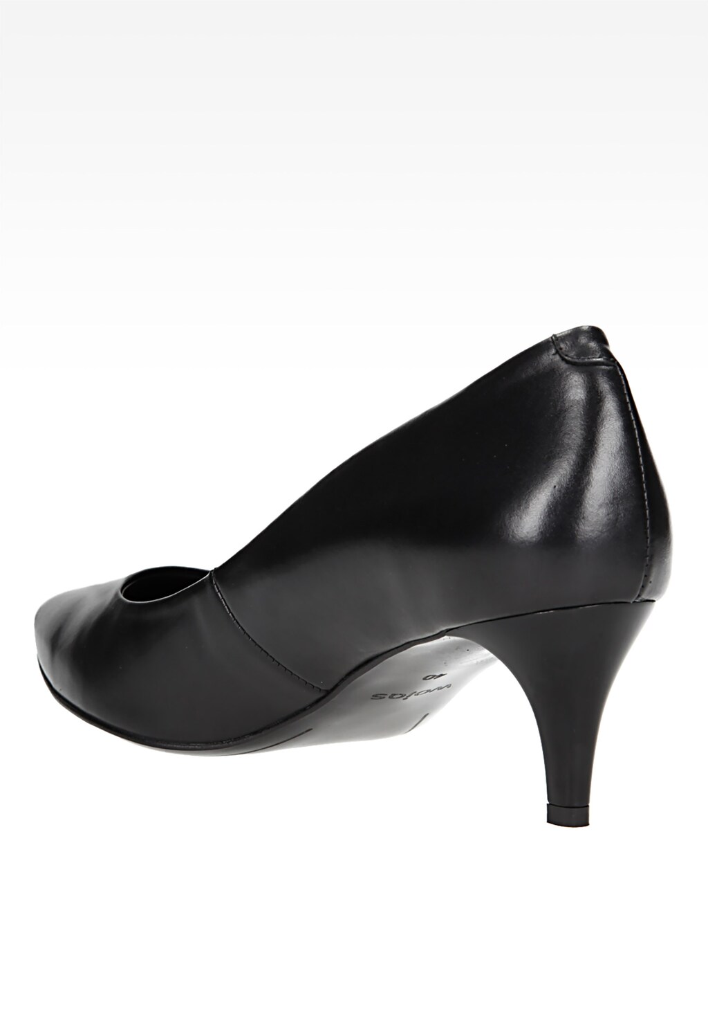 Czarne damskie czółenka 6379-51 Widok 3