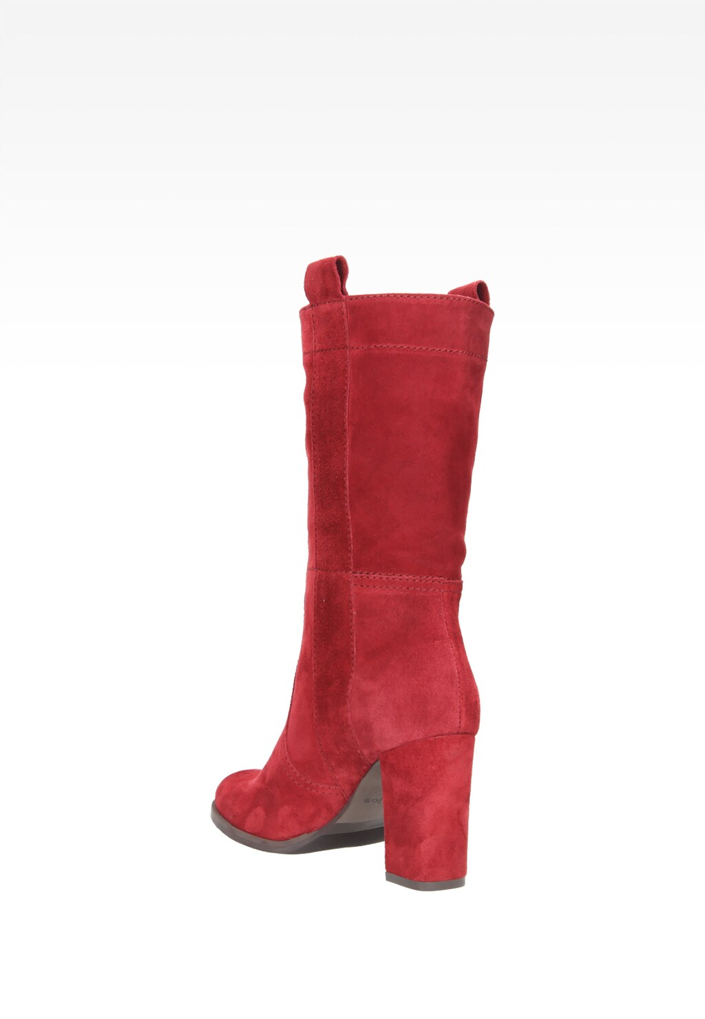 Czerwone damskie botki 6601-65 Widok 3