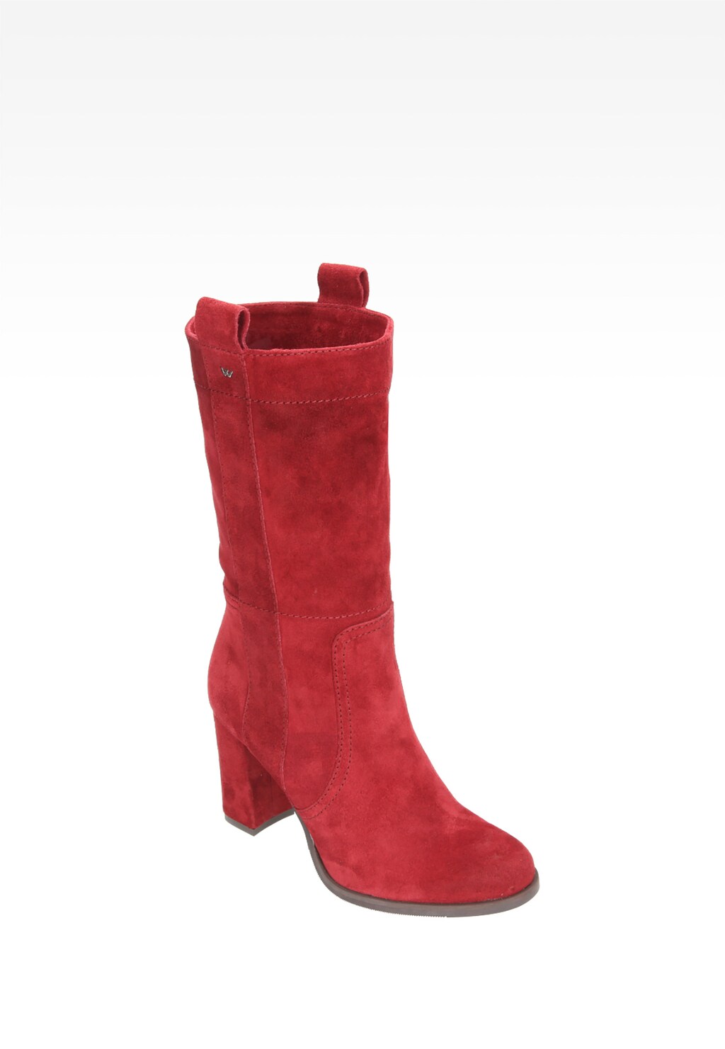 Czerwone damskie botki 6601-65 Widok 2