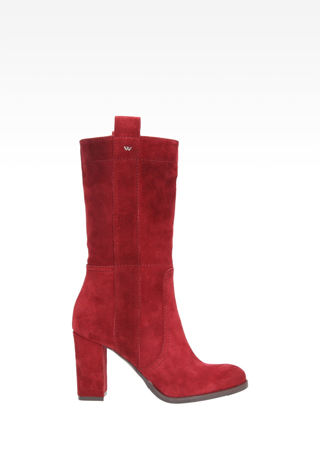 Czerwone damskie botki 6601-65 Widok 1
