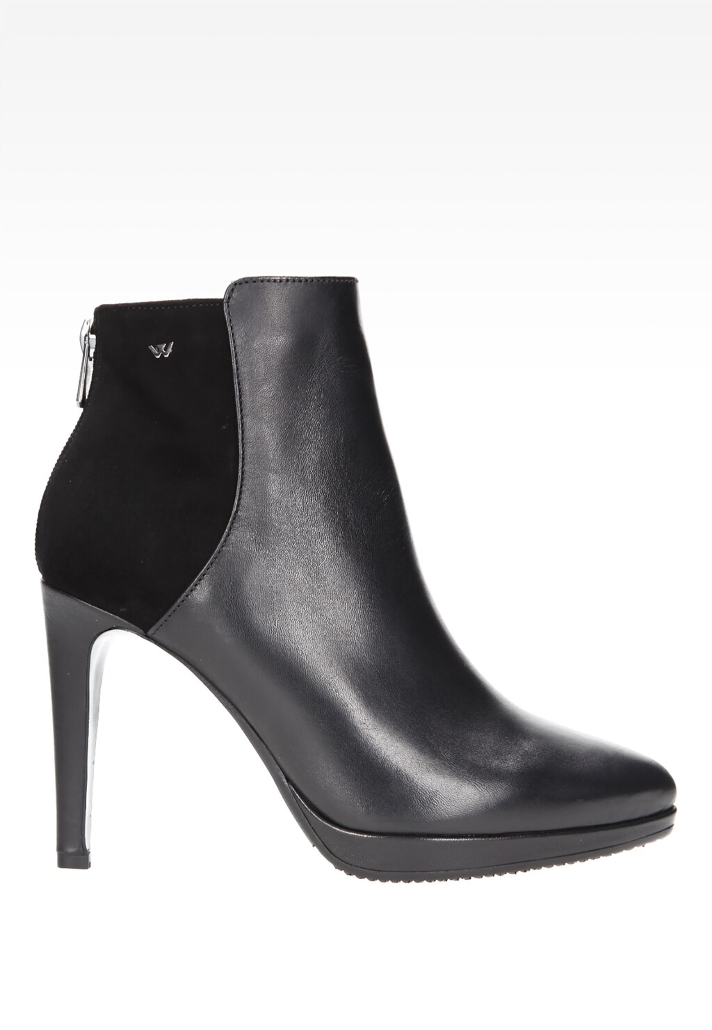 Czarne damskie botki 6593-71 Widok 1
