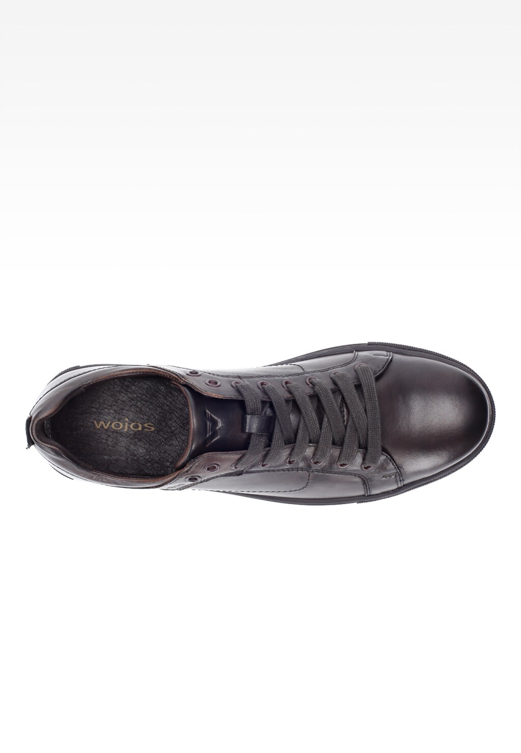 Ciemnobrązowe męskie półbuty 6046-52 Widok 4