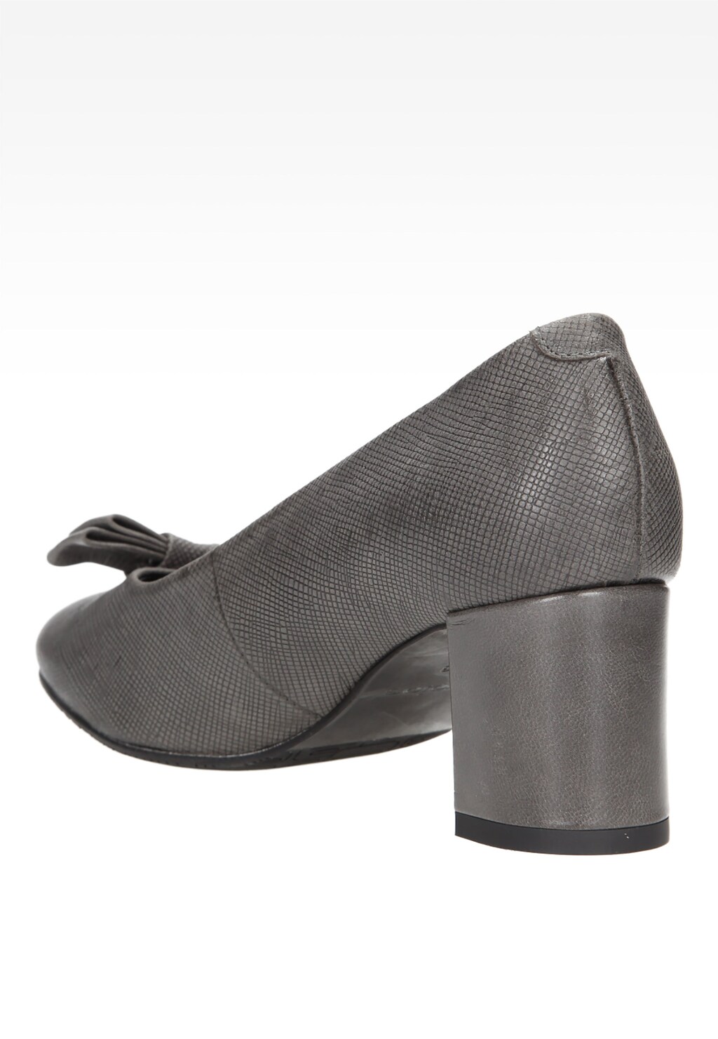 Popielate damskie czółenka 6375-50 Widok 3
