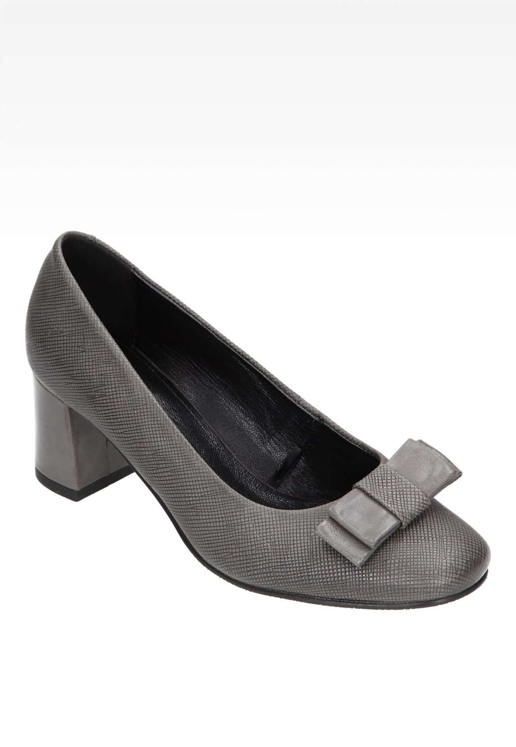 Popielate damskie czółenka 6375-50 Widok 2