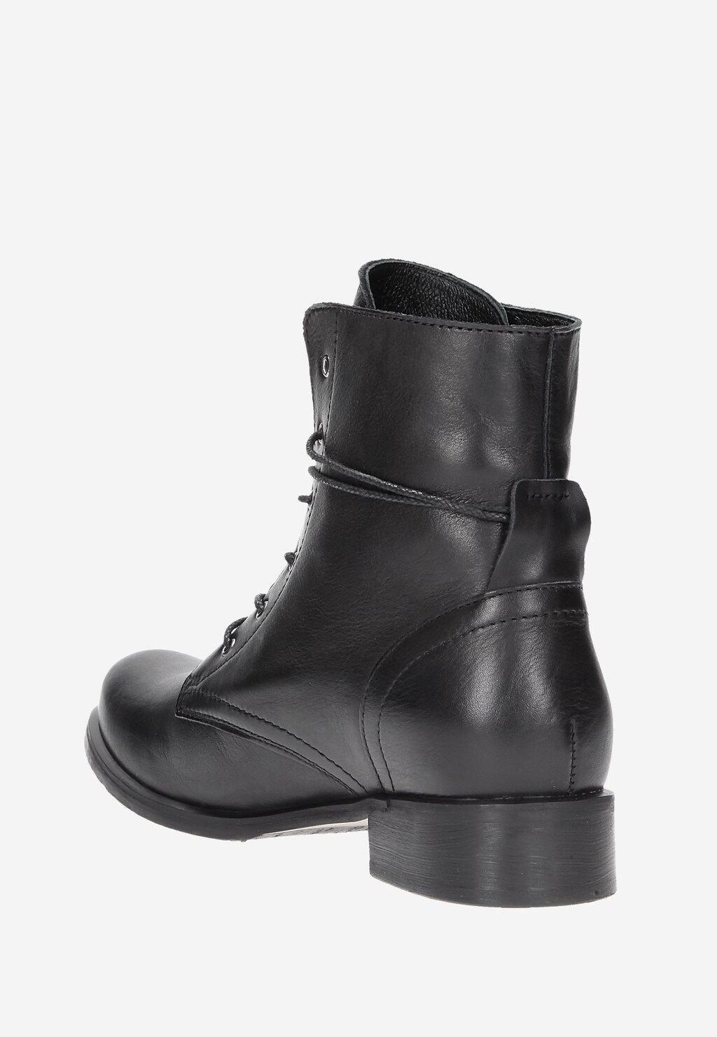 Czarne damskie trzewiki 6665-51 Widok 3