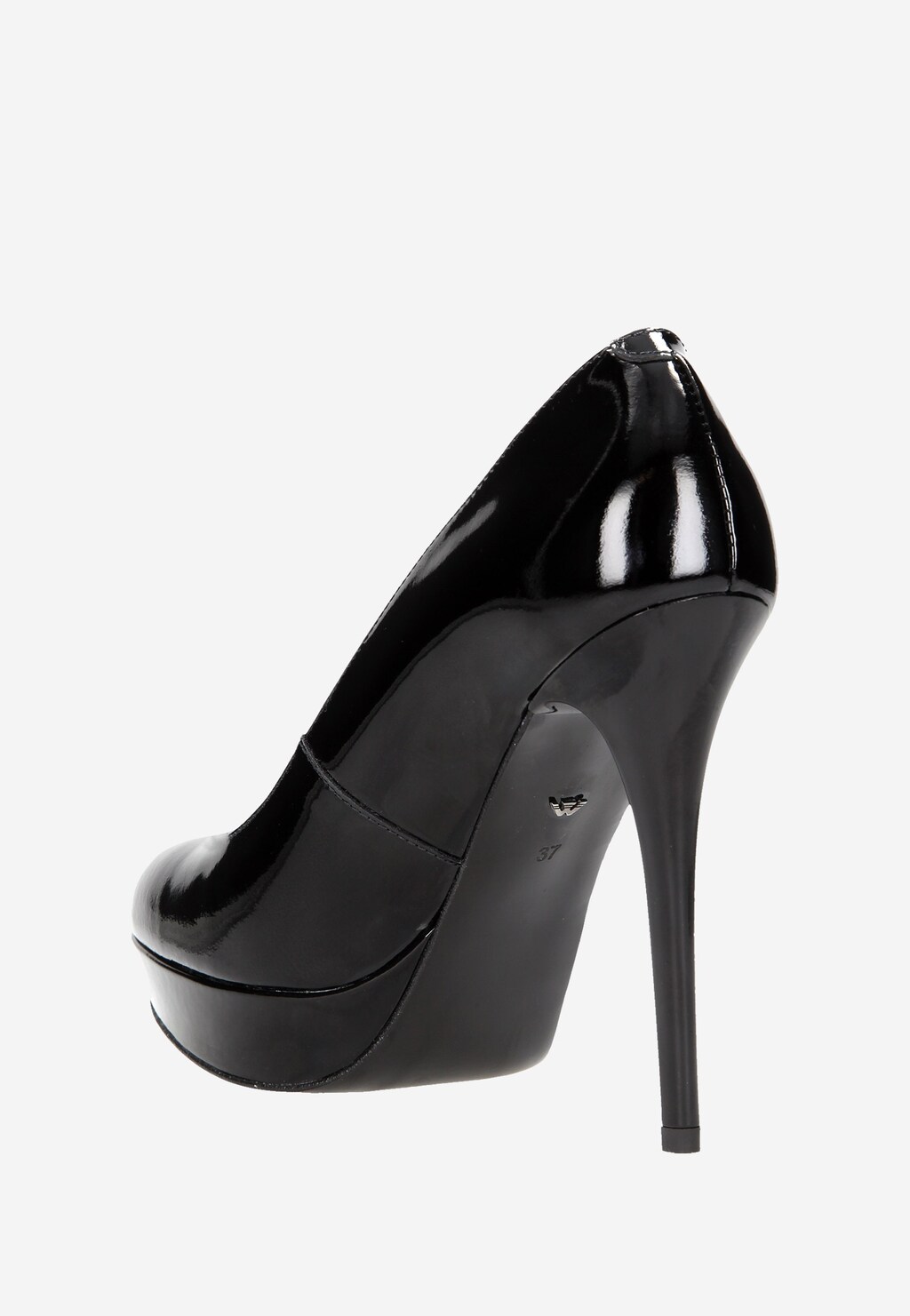 Czarne damskie czółenka 7354-31 Widok 3