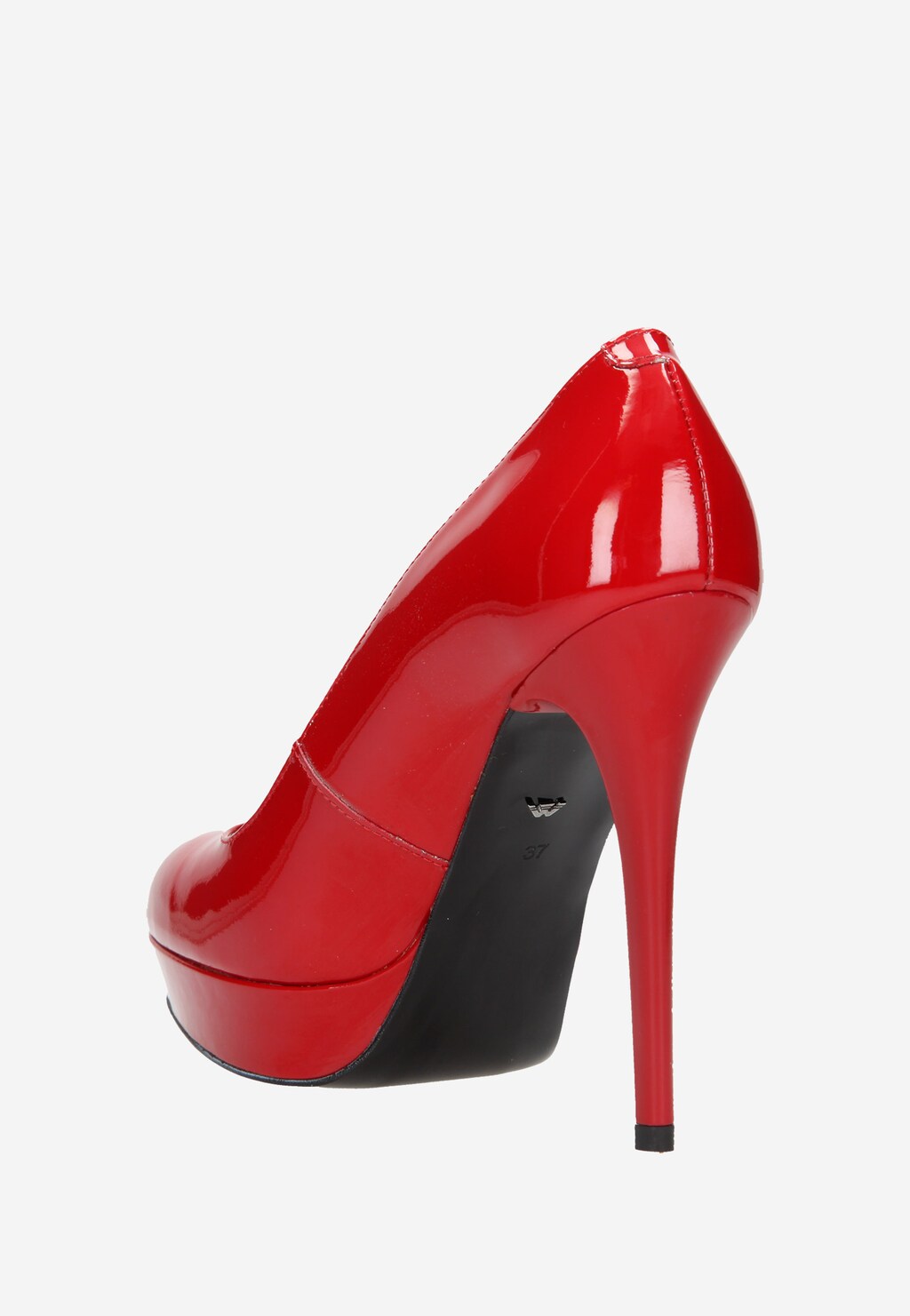 Czerwone damskie czółenka 7354-35 Widok 3